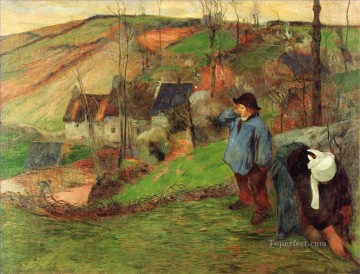 ポール・ゴーギャン Painting - ブルターニュの風景 ポール・ゴーギャン